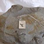 Silver Hummingbird pendant:..