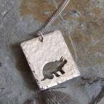 Silver Triceratops pendant:..