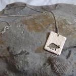 Silver Triceratops pendant:..