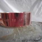 Copper bunny bracelet with ..