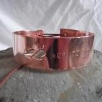 Copper bunny bracelet with ..