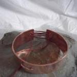 Copper bunny bracelet with ..