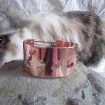 Copper bunny bracelet