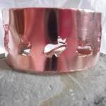 Copper bunny bracelet