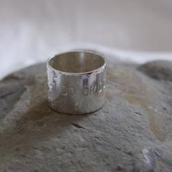 Star Wars Ring: Do or do not is hand stamped on a sterling silver ring